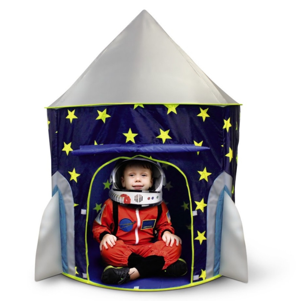 COPY - Aldi Bee Happy Pop-up Play house Spaceship theme in Silver & Blue